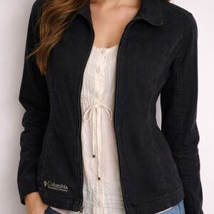 Columbia Women's Navy Blue Cotton Jacket. Sz. med